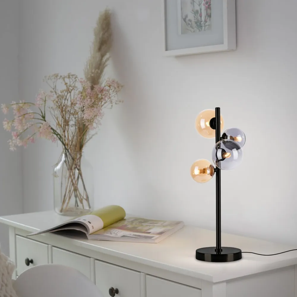 Paul Neuhaus Popsicle bordlampe, glas, 48 cm høj, G9