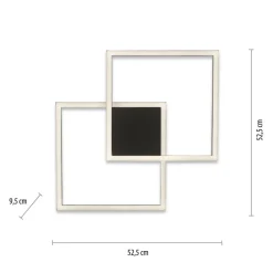 Q-Smart-Home Paul Neuhaus Q-MARKO LED-loftlampe, 2 lk, kantet