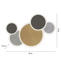 Paul Neuhaus Q-Piato LED-loftlampe, 5 lyskilder^Q-Smart-Home Best