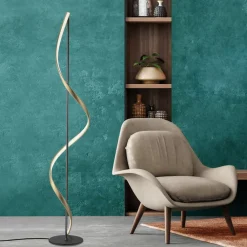 Q-Smart-Home Gulvlamper|Gulvlamper>Paul Neuhaus Q-Swing gulvlampe antracit/messing