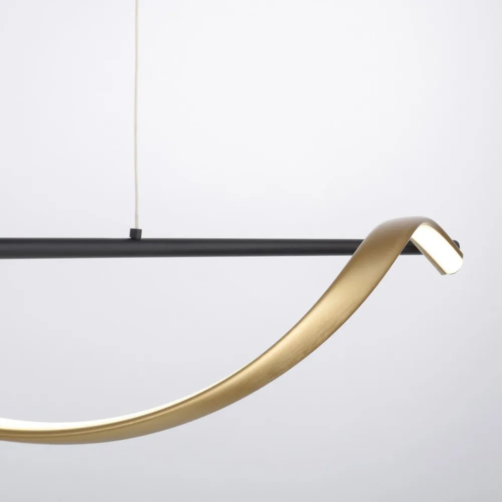 Q-Smart-Home Pendellamper|Pendellamper>Paul Neuhaus Q-Swing hængelampe, antracit/messing