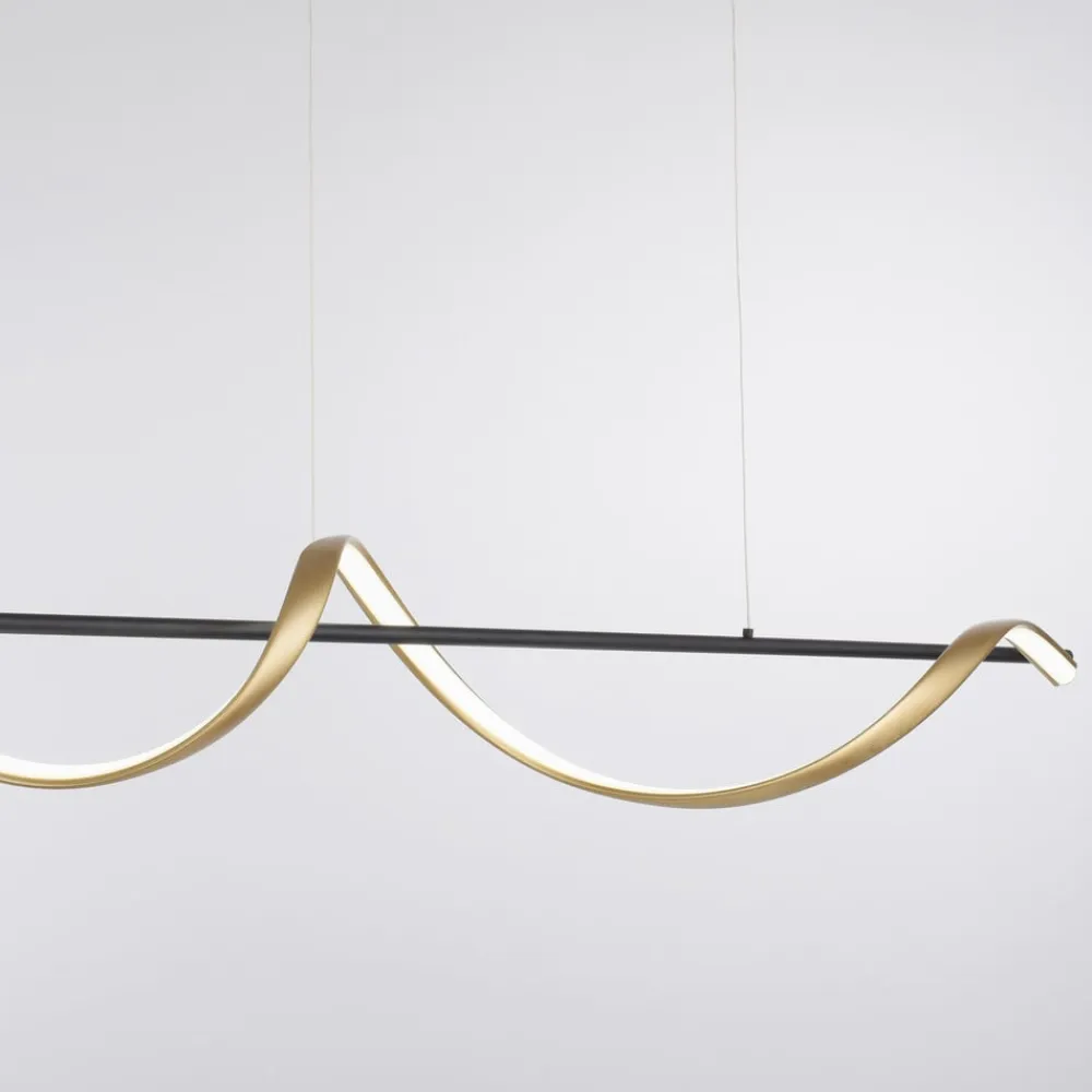 Q-Smart-Home Pendellamper|Pendellamper>Paul Neuhaus Q-Swing hængelampe, antracit/messing