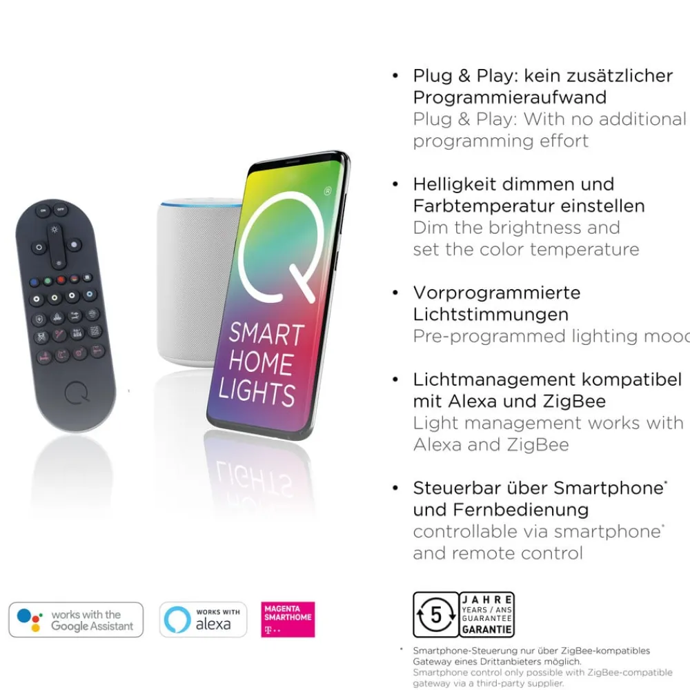 Q-Smart-Home Pendellamper|Pendellamper>Paul Neuhaus Q-Swing hængelampe, antracit/messing