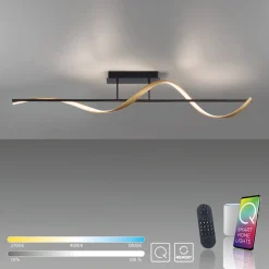 Paul Neuhaus Q-Swing loftlampe antracit/messing^Q-Smart-Home Discount