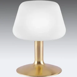 Till bordlampe, messingfarvet, glas, dæmpbar^Paul Neuhaus Sale