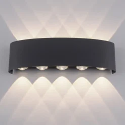 Paul Neuhaus udendørs LED-væglampe Carlo, 27 cm, sort