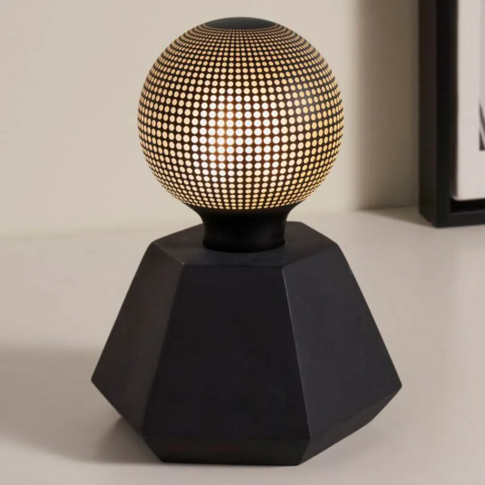 Pauleen Black Flare dekorationslampe, sort beton