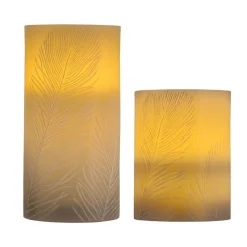 Pauleen Cosy Feather Candle LED stearinlys sæt med 2 stk