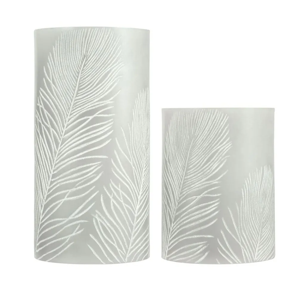 Pauleen Cosy Feather Candle LED stearinlys sæt med 2 stk