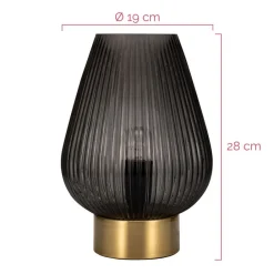 Pauleen Crystal Gloom bordlampe af glas