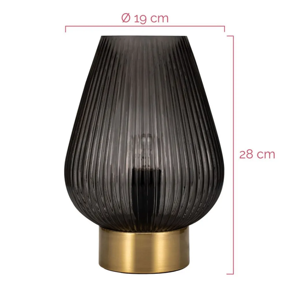 Pauleen Crystal Gloom bordlampe af glas