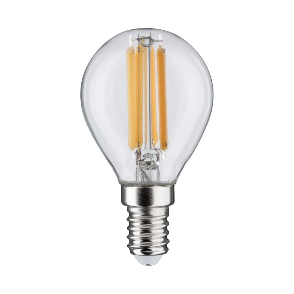 Pauleen Filament Pære>LED-dråbepære, glødetråd, E14, 6,5 W, klar, 2.700K