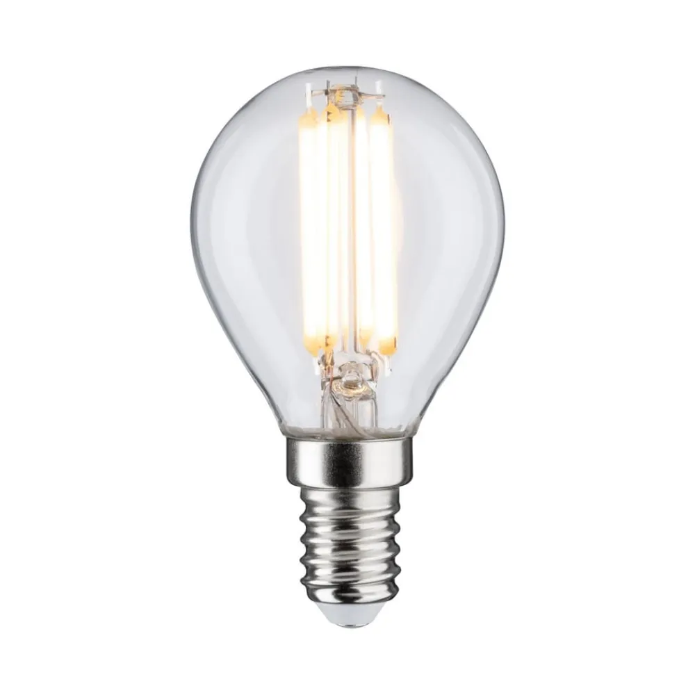 Pauleen Filament Pære>LED-dråbepære, glødetråd, E14, 6,5 W, klar, 2.700K