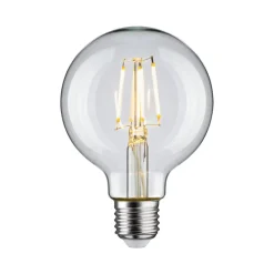 Pauleen LED-filamentpære G80 E27 4,8 W klar 2.700 K