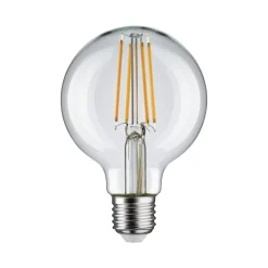 Pauleen Filament Pære>LED-filamentpære G80 E27 7,5 W klar 2.700 K