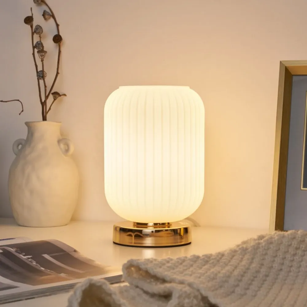 Pauleen Noble Purity bordlampe med hvidt glas