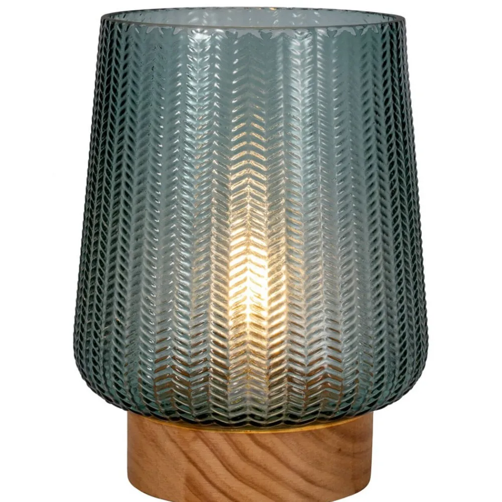 Pauleen Pretty Glamour E27-LED, træfod, turkis