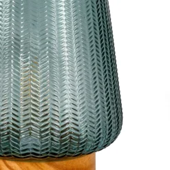 Pauleen Pretty Glamour E27-LED, træfod, turkis