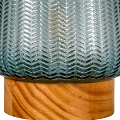 Pauleen Pretty Glamour E27-LED, træfod, turkis