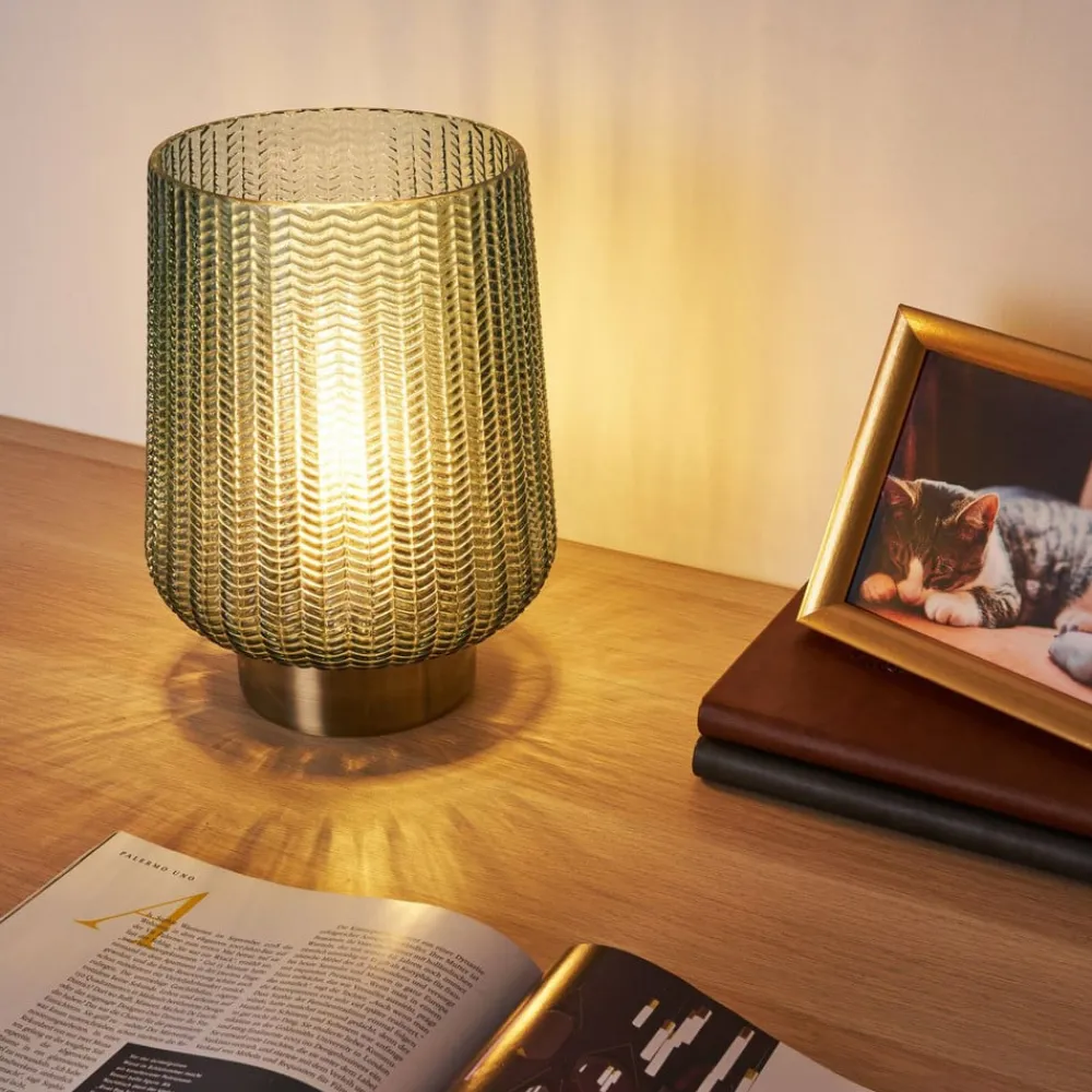 Pretty Glamour E27-LED turkis/messing^Pauleen Hot