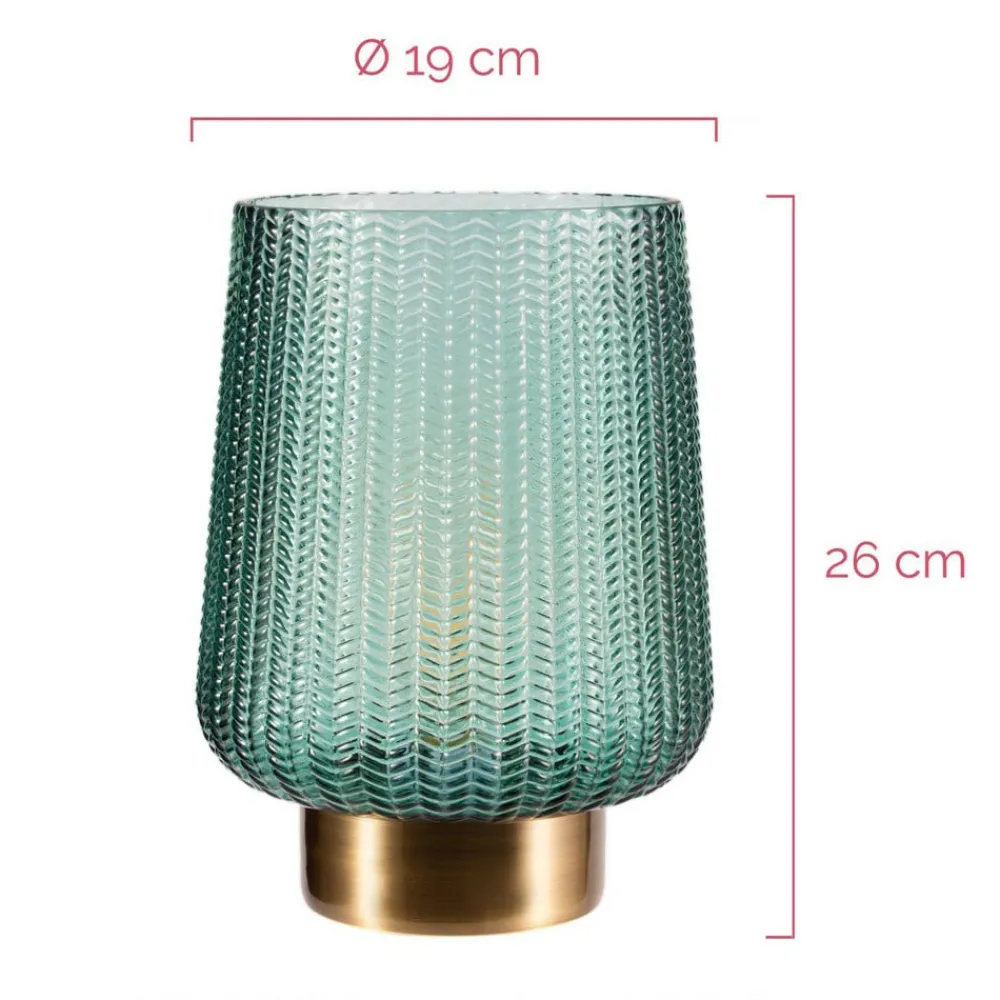 Pretty Glamour E27-LED turkis/messing^Pauleen Hot