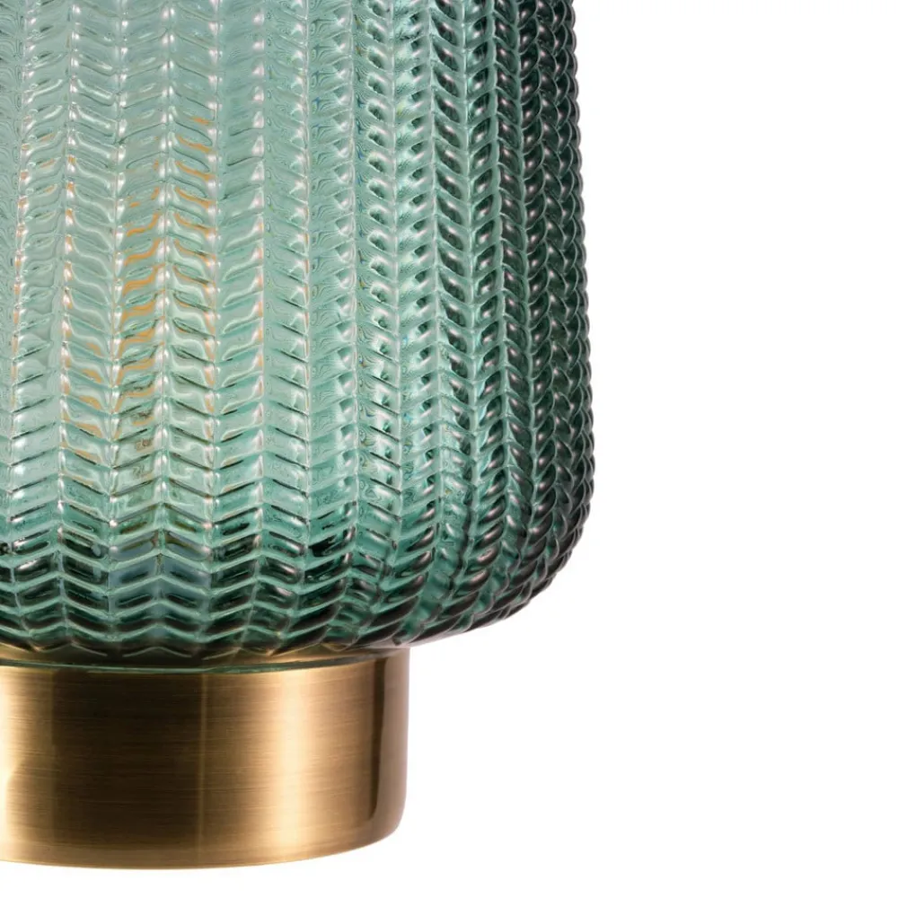 Pretty Glamour E27-LED turkis/messing^Pauleen Hot