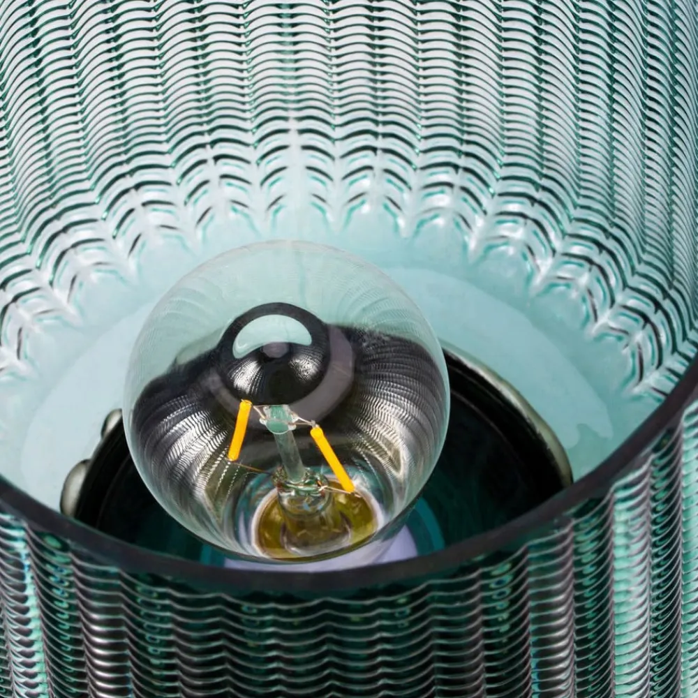 Pretty Glamour E27-LED turkis/messing^Pauleen Hot