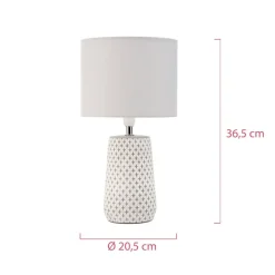 Pauleen Pretty Purity bordlampe med betonfod