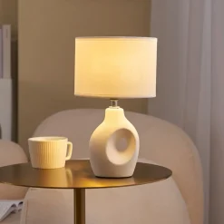 Pauleen Bordlamper>Pure Crush bordlampe, hvid/beige