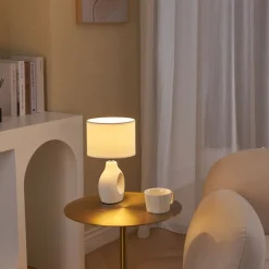 Pauleen Bordlamper>Pure Crush bordlampe, hvid/beige