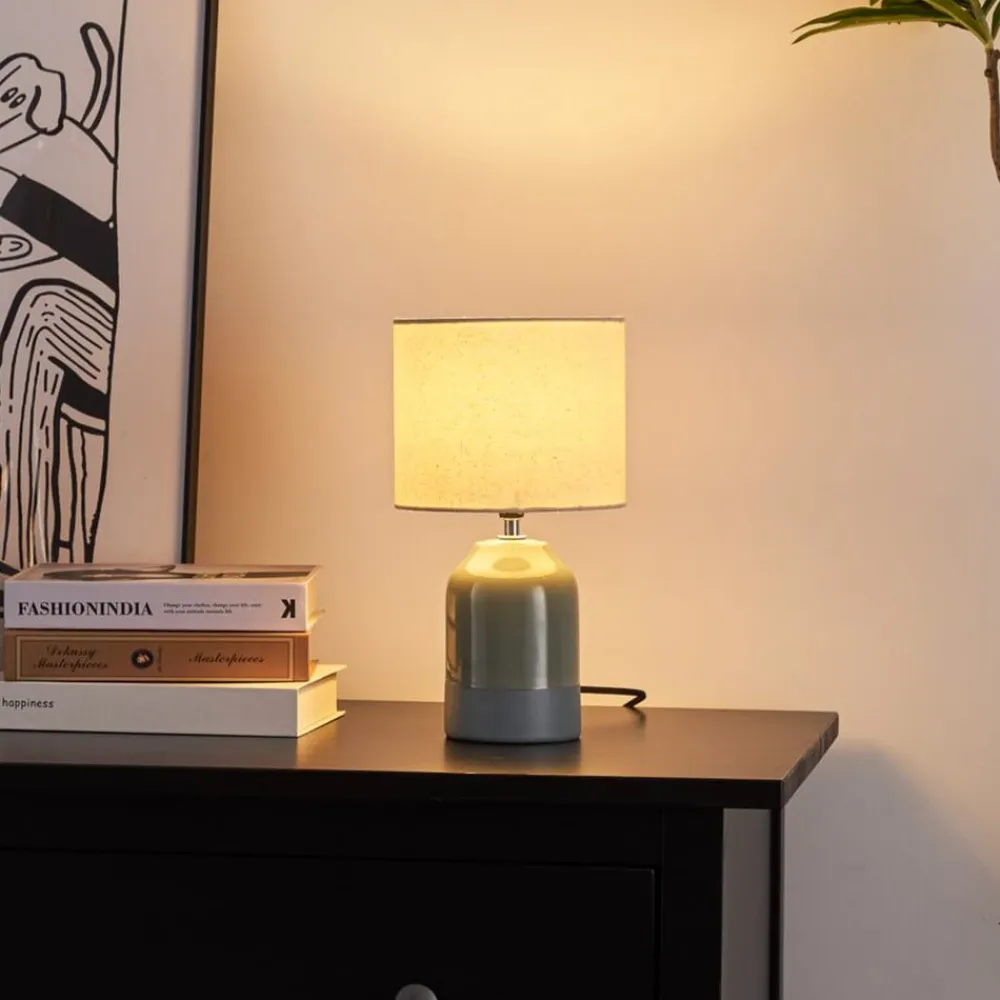 Pauleen Sandy Glow bordlampe, creme/grøn