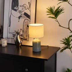 Pauleen Sandy Glow bordlampe, creme/grøn