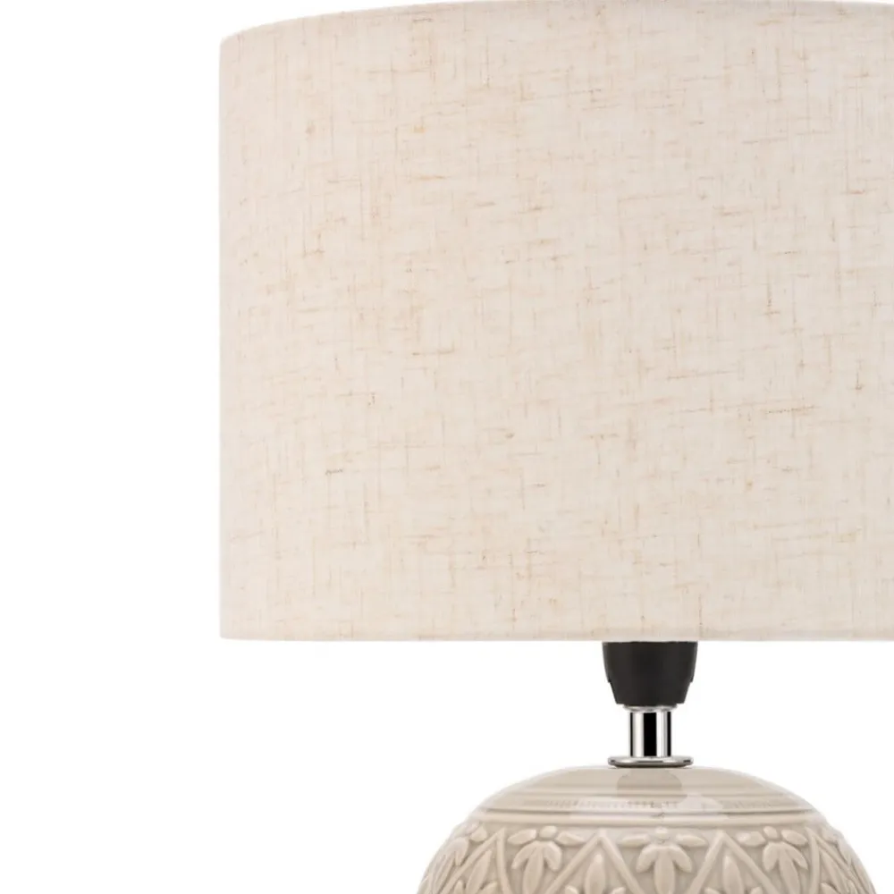 Pauleen Bordlamper>Tender Pearl bordlampe med stofskærm