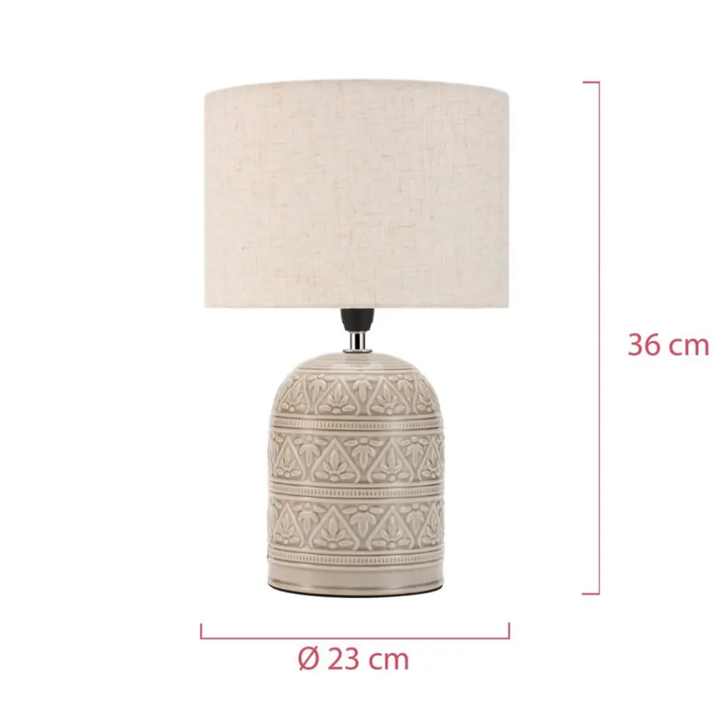 Pauleen Bordlamper>Tender Pearl bordlampe med stofskærm