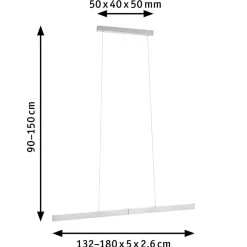 Paulmann Aptare LED-hængelampe, ZigBee, justerbar
