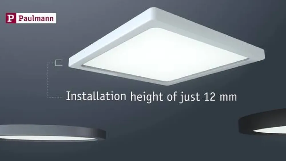 Areo LED-panel rund sort 4000K Ø17,5cm^Paulmann Online