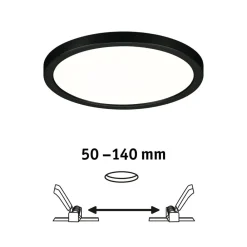Areo Panel 3stepdim sort Ø17,5cm 4000K^Paulmann Sale
