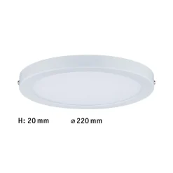 Paulmann Atria LED-loftlampe Ø 22 cm, mat hvid