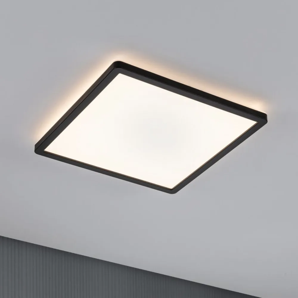 Atria Shine Panel on/off sort 830 29x29^Paulmann New