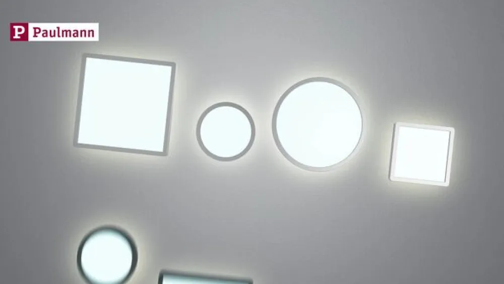 Atria Shine Panel on/off sort 830 29x29^Paulmann New