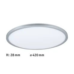 Paulmann Atria Shine Panel dæmpet krom RGBW Ø42cm