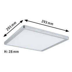 Paulmann Atria Shine panel on/off krom 830 29x29