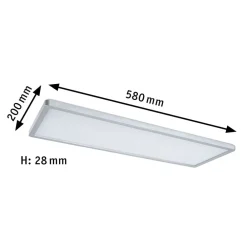 Paulmann Atria Shine panel dim krom RGBW 58x20