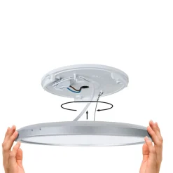 Atria Shine Panel on/off krom 830 Ø19cm^Paulmann Online