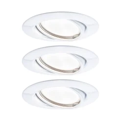 Paulmann Indbygningsspots>Base GU10 indbygningsspot, sæt med 3 hvid