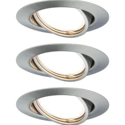 Paulmann Base LED-indb.spot, 3 stk 3-step-dim jern