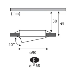 Base LED-spot, 3x, 3-step-dim hvid^Paulmann Outlet