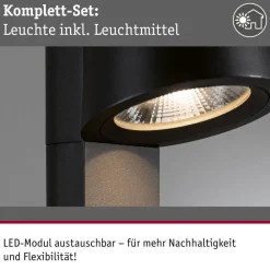 Caissa sensor-vejlampe antracit 3000K^Paulmann Outlet