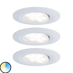 Paulmann Calla drejelig on/off Ø9cm CCT hvid 3 stk