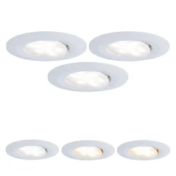 Paulmann Calla drejelig on/off Ø9cm CCT hvid 3 stk